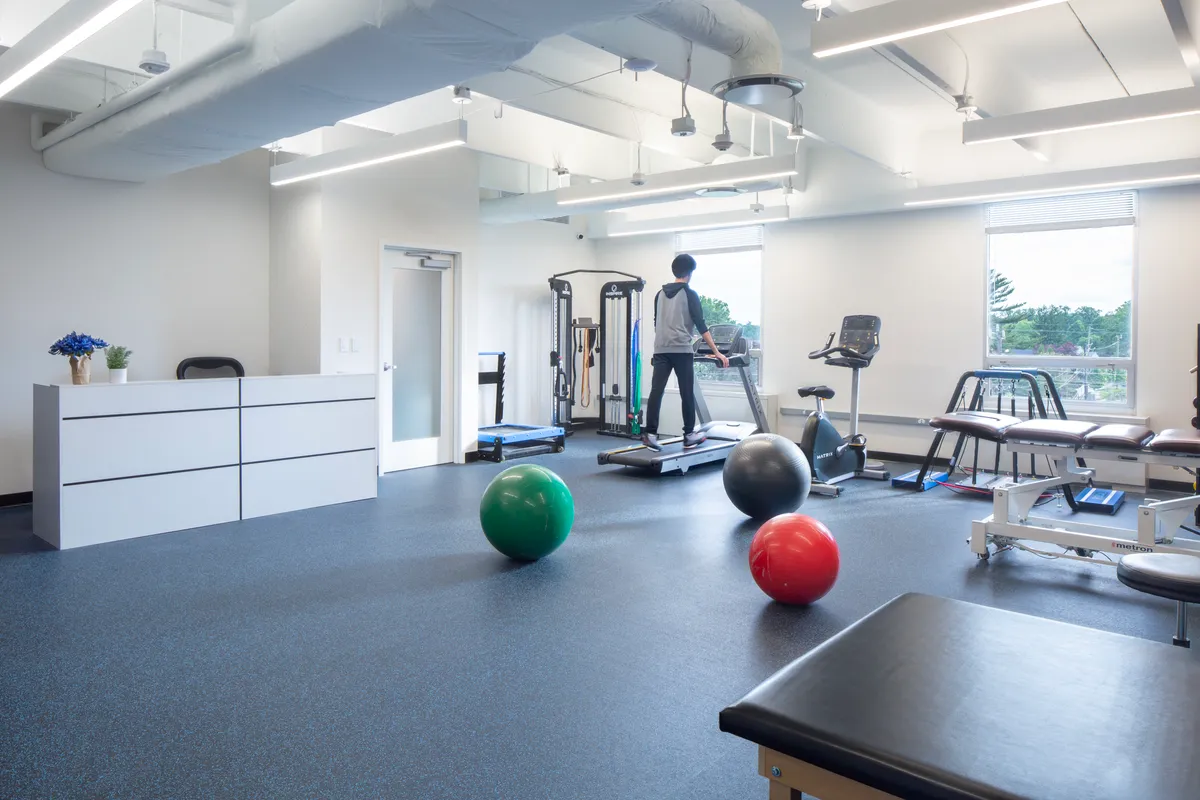 The physical therapy gym